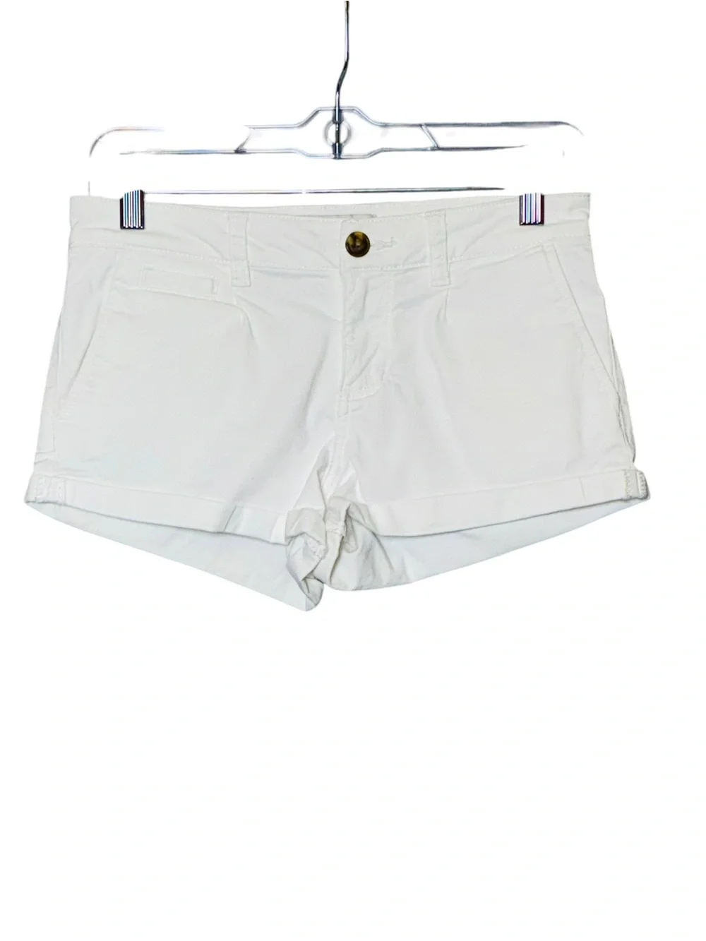 American Rag White Cotton Stretch Shorts Pockets Style 6TN22OW